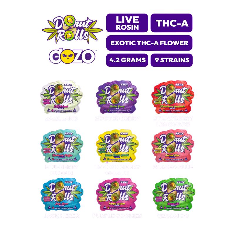 Dozo THCA Donut Pre-Rolls 2Pk