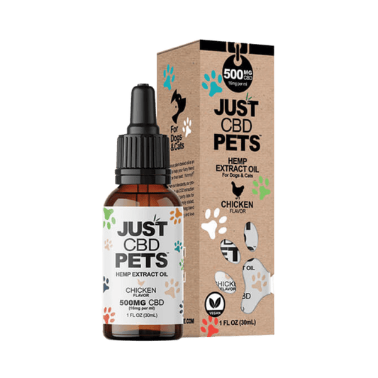 JUST CBD PETS OIL TINCTURE 500MG 1FL OZ