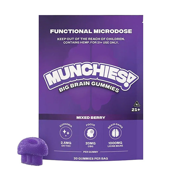 MUNCHIES! Functional Microdose Gummies – Big Brain Blend