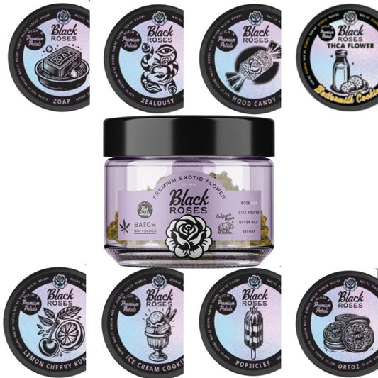 Black Roses Premium Exotic THC-A Flower 3.5g Jar