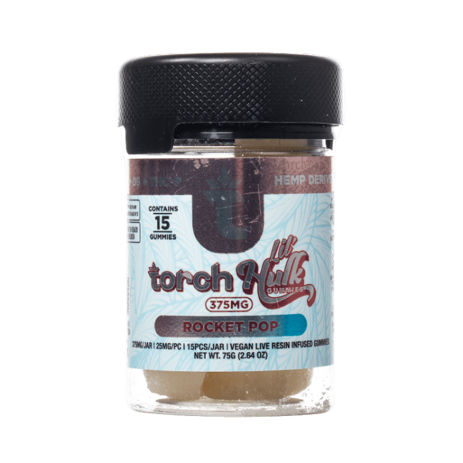 Torch Lil’ Hulk Gummies 375mg Rocket Pop