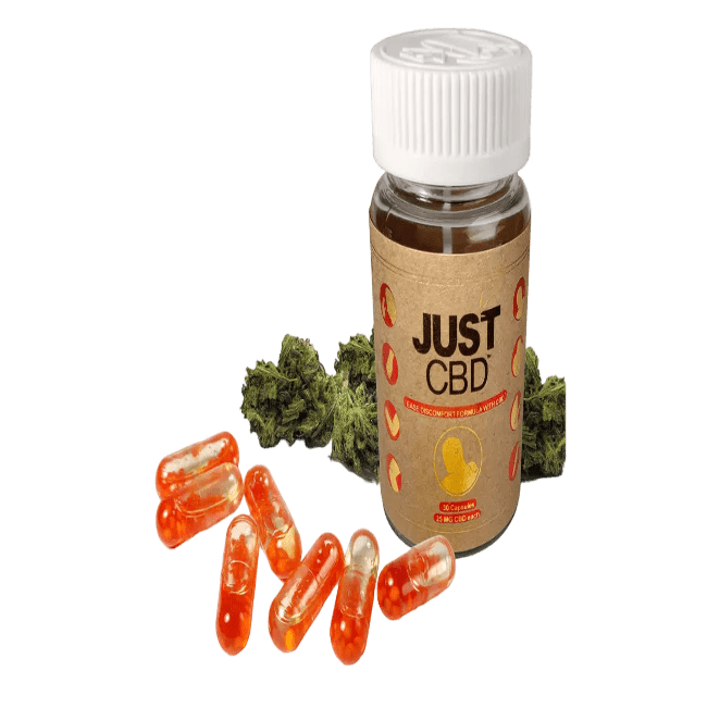JUST CBD CAPSULES EASE DISCOMFORT FORMULA W/ CBD – 30CT 25MG
