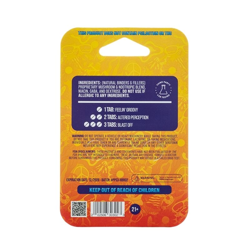 proprietary nootropic blend​ - nootropic mushrooms​ - silly dot​
