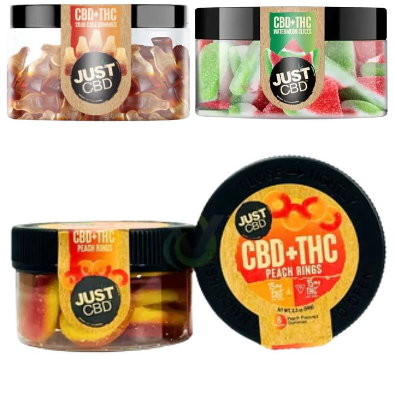 JUST CBD Assorted CBD+THC Gummies