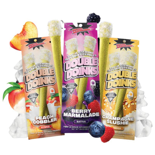 Delta Munchies THC-A Diamond Infused Pre-Rolls Double Doinks 2Pk