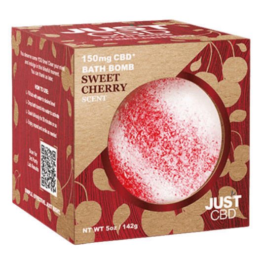 JUST CBD BATH BOMBS 150MG – SWEET CHERRY