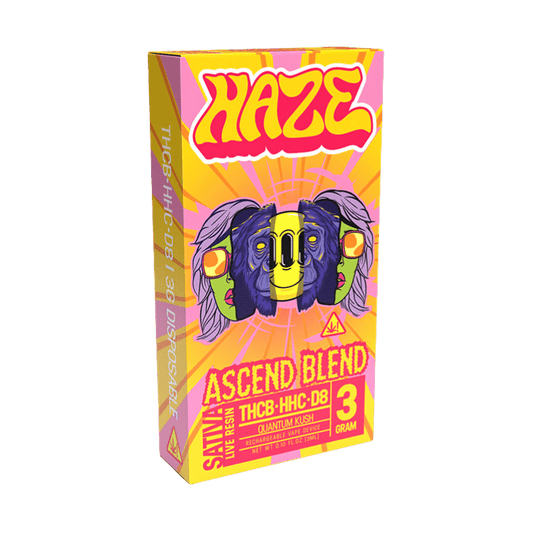 HAZE ASCEND BLEND DISPOSABLE 3G VAPE – QUANTUM KUSH SATIVA