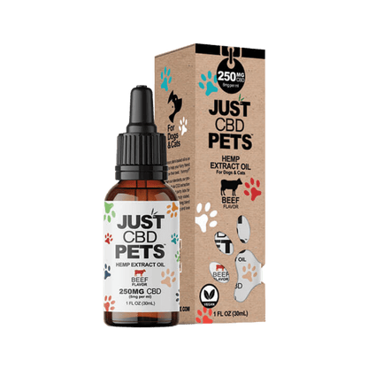 JUST CBD PETS OIL TINCTURE 250MG 1FL OZ