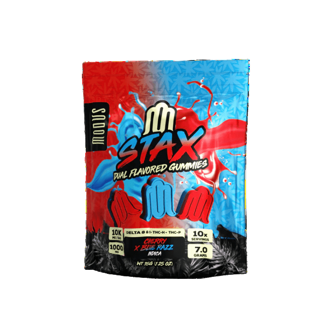 Modus Stax Dual Flavored Delta 8 & 9 + THC-H + THC-P 10000mg Gummies