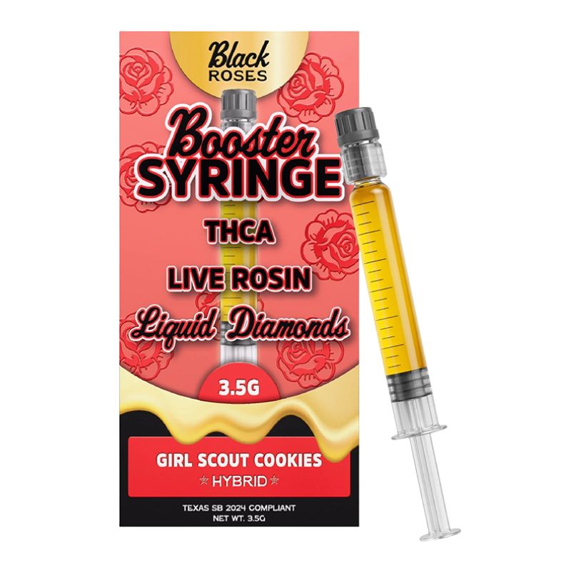 Black Roses THC-A Live Rosin Booster Syringe 3.5g