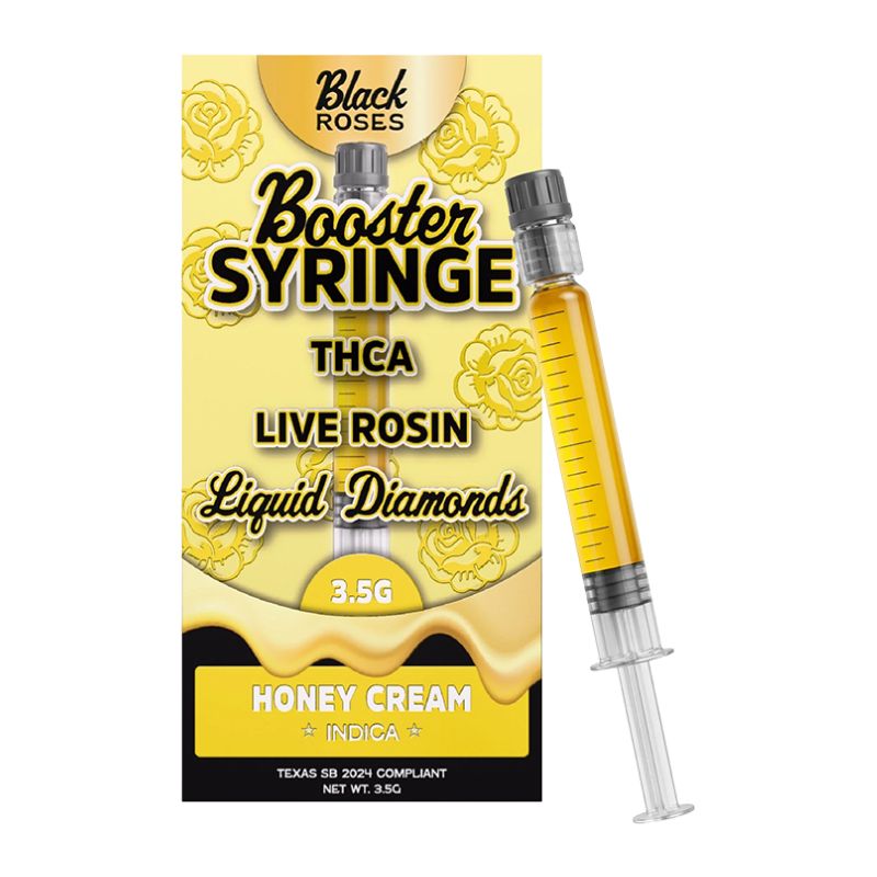 Black Roses THC-A Live Rosin Booster Syringe 3.5g
