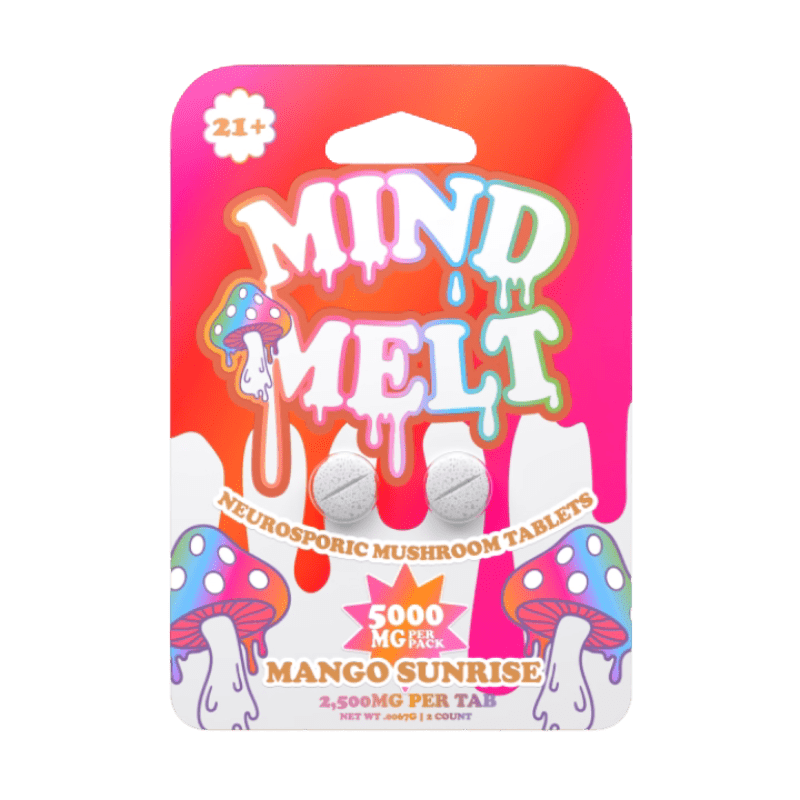 MIND MELT NEUROSPORIC MUSHROOM TABLETS 2CT 5000MG PER PACK