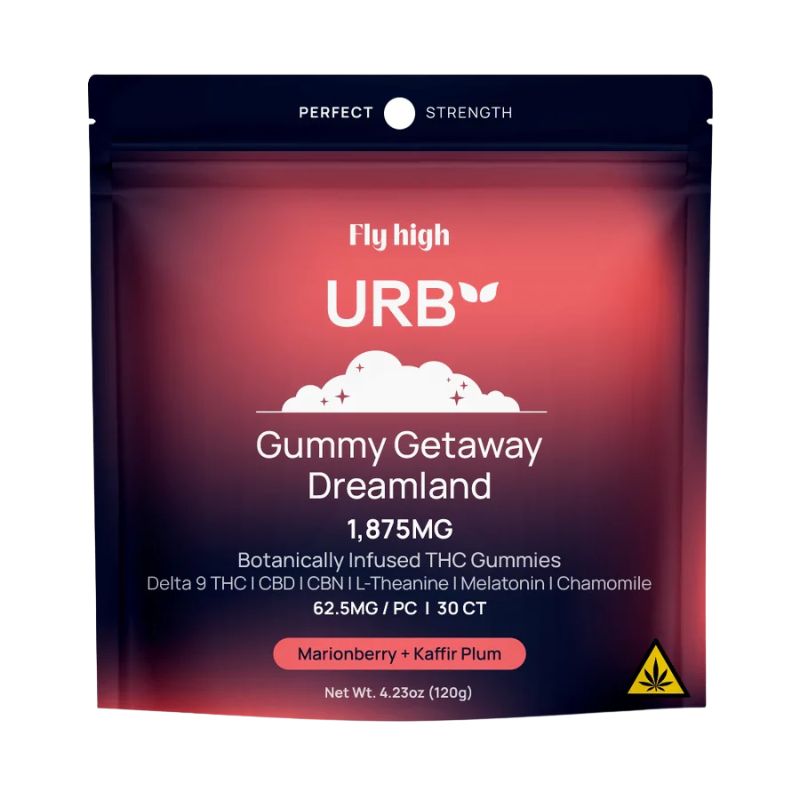 URB Gummy Getaway Dreamland Botanically Infused THC Gummies 30ct 1875mg