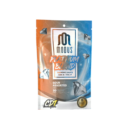 MODUS PLATINUM BLEND DIAMOND SAUCE CB9-A + THC-P 3000MG GUMMIES