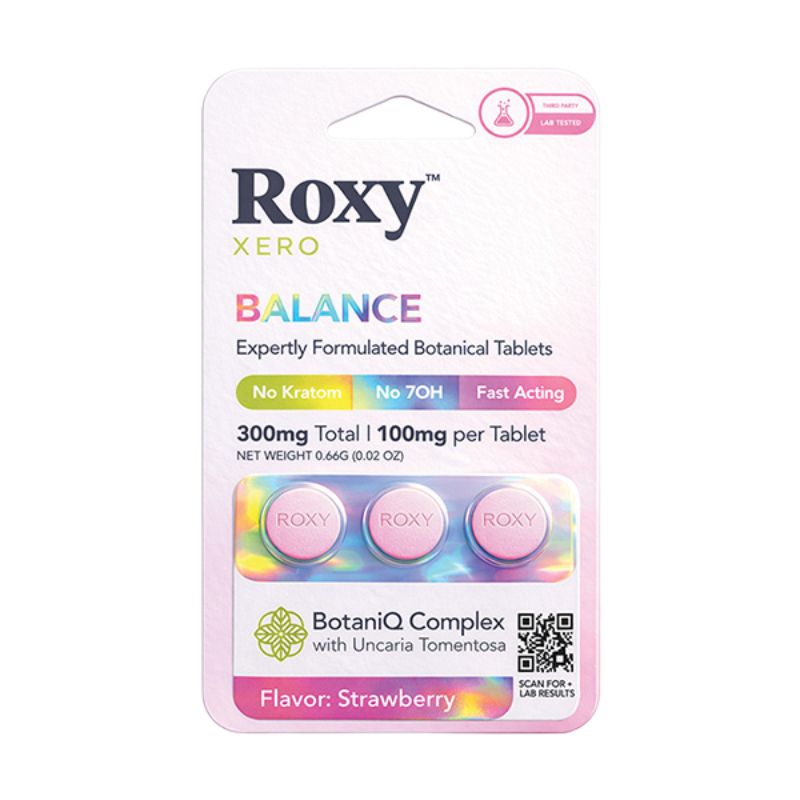 Roxy Xero Balance Botaniq Complex With Uncaria Tomentosa 3ct 100mg Per Tablet
