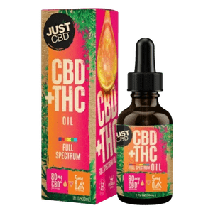JUST CBD Oil Tincture Full Spectrum CBD+THC – 2400MG CBD + 150MG THC