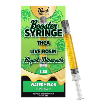Black Roses THC-A Live Rosin Booster Syringe 3.5g