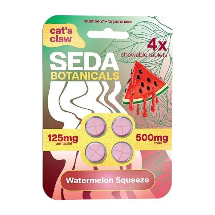 Seda Botanicals Cat’s Claw Chewable Tablets 4ct 125mg Per Tablet