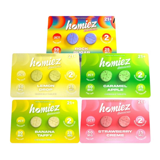 Homiez Botanicals Proprietary Blend Chewable Tablets 2ct 50mg Per Tablet