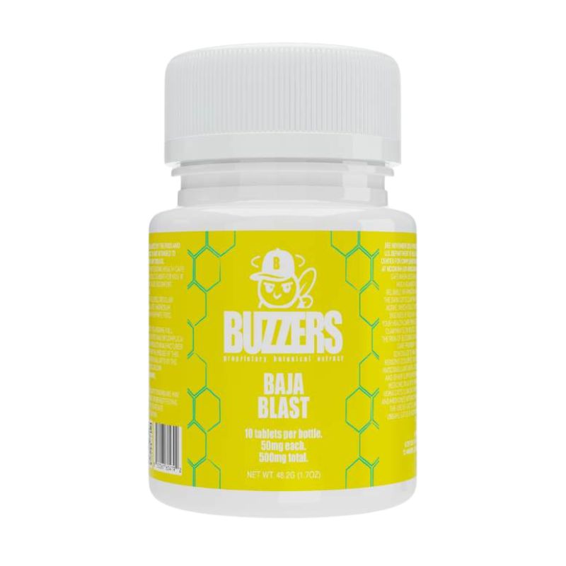 Buzzers Tablets Bottle – 10ct 50mg Cat’s Claw Extract Per Tablet