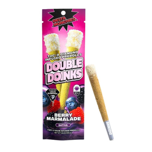 Delta Munchies THC-A Diamond Infused Pre-Rolls Double Doinks 2Pk