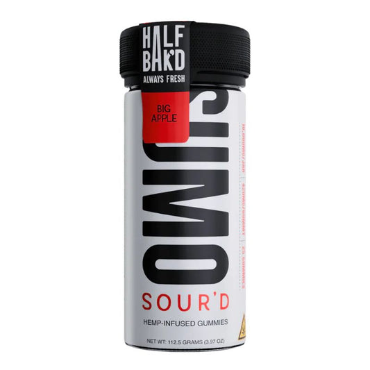 HALF BAK’D D9 Sumo Sour'D Hemp Infused Gummies 25ct 10,000mg