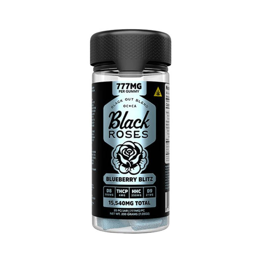 Black Roses Black Out Blend THC Gummies 20CT 777MG Per Piece
