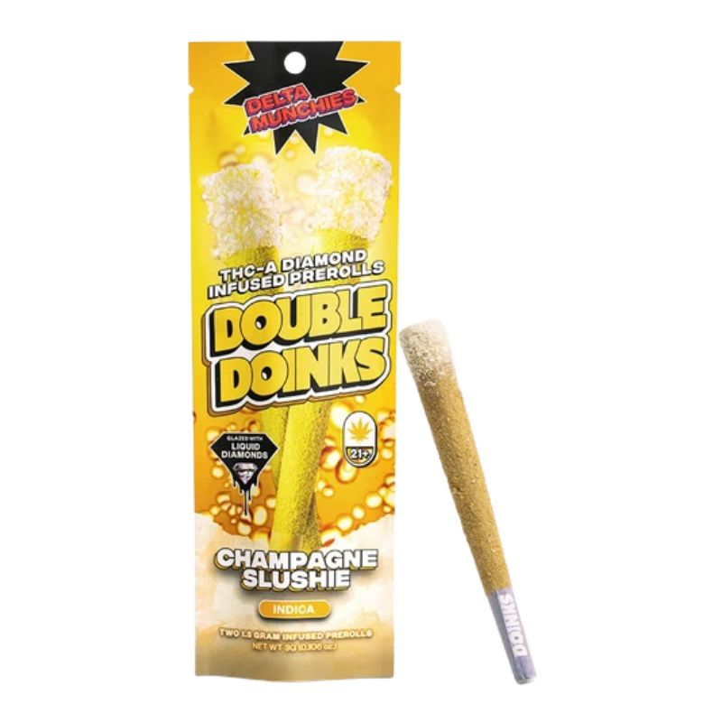 Delta Munchies THC-A Diamond Infused Pre-Rolls Double Doinks 2Pk