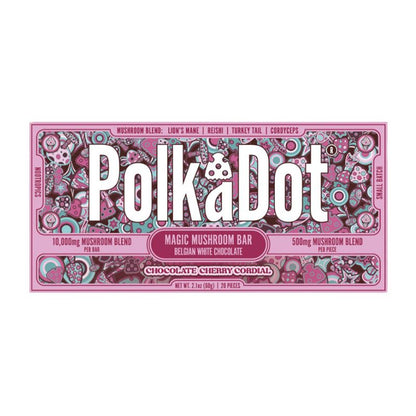 Polka Dot Magic Mushroom Blend Chocolate Bar 20ct 500mg Per Piece