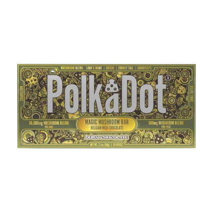 Polka Dot Magic Mushroom Blend Chocolate Bar 20ct 500mg Per Piece