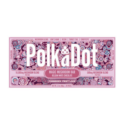 Polka Dot Magic Mushroom Blend Chocolate Bar 20ct 500mg Per Piece