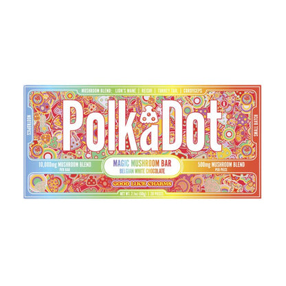 Polka Dot Magic Mushroom Blend Chocolate Bar 20ct 500mg Per Piece