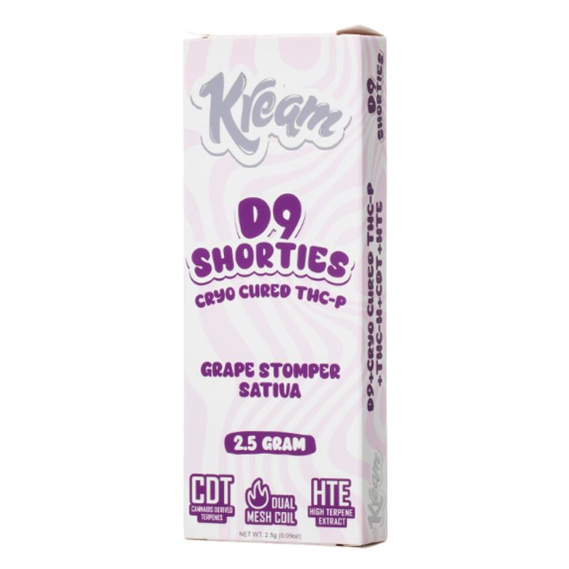 Kream D9 Shorties Cryo Cured THC-P 2.5G Disposable