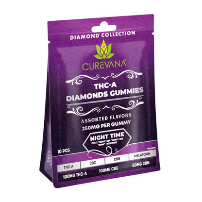 Curevana THC-A Diamond Assorted Gummies 10ct 250mg Per Gummy