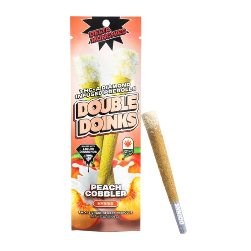 Delta Munchies THC-A Diamond Infused Pre-Rolls Double Doinks 2Pk