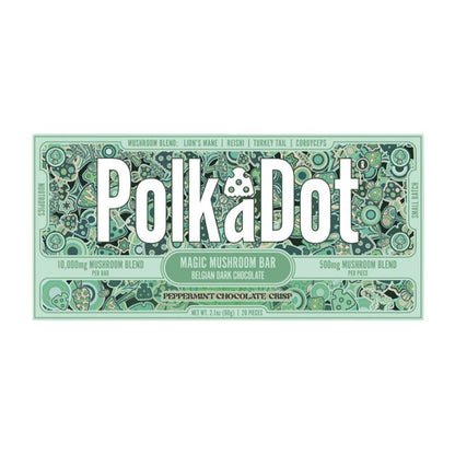 Polka Dot Magic Mushroom Blend Chocolate Bar 20ct 500mg Per Piece