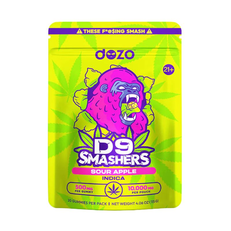 Dozo D9 Smasher Gummies 20ct 500mg Per Gummy