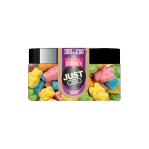 JUST CBD Sleep Nighttime Sour Bears 300mg Gummies Extra Strength
