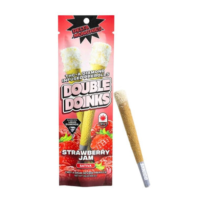 Delta Munchies THC-A Diamond Infused Pre-Rolls Double Doinks 2Pk