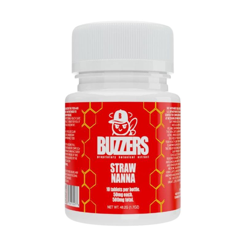 Buzzers Tablets Bottle – 10ct 50mg Cat’s Claw Extract Per Tablet