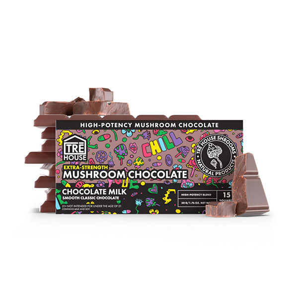 Tre House Extra-Strength Mushroom Chocolate Bar | 15 Count